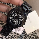 Buy Shop Michael Kors Slim Runway Black Dial Black Steel Strap Watch for Women - MK3589 USA Online