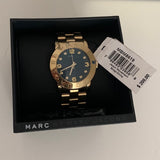 Buy Shop Marc Jacobs Amy Green Dial Gold Steel Strap Watch for Women - MBM8619 USA Online
