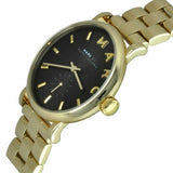 Buy Shop Marc Jacobs Baker Black Dial Gold Steel Strap Watch for Women - MBM3355 USA Online