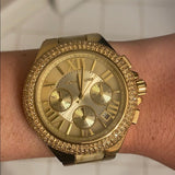 Buy Shop Michael Kors Camille Gold Dial Gold Steel Strap Watch for Women - MK5902 USA Online