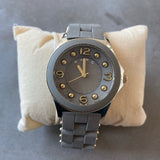 Buy Shop Marc Jacobs Pelly Grey Dial Grey Silicone Strap Watch for Women - MBM2537 USA Online