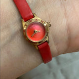 Buy Shop Marc Jacobs Blade Red Dial Red Leather Strap Watch for Women - MBM1343 USA Online