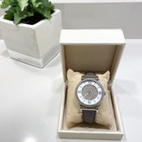 Buy Shop Michael Kors Caitlin Quartz Silver Dial Gray Leather Strap Watch For Women - MK2377 USA Online