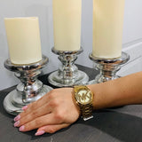 Buy Shop Michael Kors Runway Gold Dial Gold Steel Strap Watch for Women - MK5786 USA Online