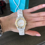 Buy Shop Marc Jacobs Blade White Dial White Ceramic Strap Watch for Women - MBM9502 USA Online