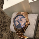 Buy Shop Michael Kors Layton Rose Gold Dial Rose Gold Steel Strap Watch for Women - MK6395 USA Online