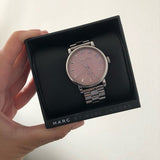 Buy Shop Marc Jacobs Baker Pink Dial Silver Steel Strap Watch for Women - MBM3283 USA Online