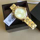 Buy Shop Michael Kors Norie Gold Dial Gold Steel Strap Watch for Women - MK3560 USA Online