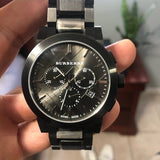 Buy Shop Burberry The City Black Dial Black Steel Strap Watch for Men - BU9902 USA Online