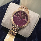 Buy Shop Michael Kors Lauryn Pink Dial Rose Gold Steel Strap Watch for Women - MK3722 USA Online