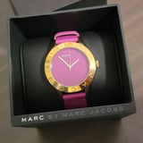 Buy Shop Marc Jacobs Blade Purple Dial Purple Leather Strap Watch for Women - MBM1203 USA Online
