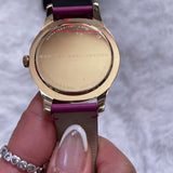 Buy Shop Marc Jacobs Blade Purple Dial Purple Leather Strap Watch for Women - MBM1203 USA Online