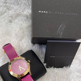 Buy Shop Marc Jacobs Purple Dial Purple Leather Strap Watch for Women - MBM1209 USA Online