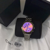 Buy Shop Marc Jacobs Peeker Chronograph Pink Dial Silver Steel Strap Watch for Women - MBM3372 USA Online