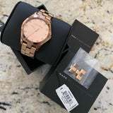 Buy Shop Marc Jacobs Henry Rose Gold Dial Rose Gold Steel Strap Watch for Women - MBM3212 USA Online