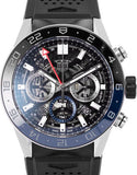 Buy Shop Tag Heuer Carrera Automatic Chronograph Steel & Ceramic Black Dial Black Rubber Strap Watch for Men - CBG2A1Z.FT6157 USA Online