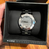 Buy Shop Marc Jacobs Amy Grey Dial Grey Steel Strap Watch for Women - MBM3196 USA Online