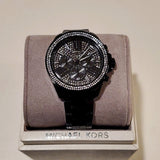 Buy Shop Michael Kors Wren Crystals Black Dial Black Steel Strap Watch For Women - MK6419 USA Online