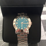 Buy Shop Marc Jacobs Amy Blue Dial Silver Steel Strap Watch for Women - MBM3272 USA Online