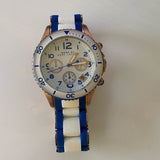 Buy Shop Marc Jacobs Rock Chronograph White Dial Two Tone Silicone Strap Watch for Women - MBM2594 USA Online