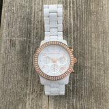 Buy Shop Michael Kors Ceramic White Dial White Steel Strap Watch for Women - MK5269 USA Online
