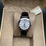 Buy Shop Burberry The City White Dial Black Leather Strap Watch for Women - BU9206 USA Online