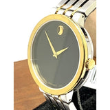 Buy Shop Movado Museum Esperanza Black Dial Two Tone Steel Strap Watch For Men - 0607058 USA Online