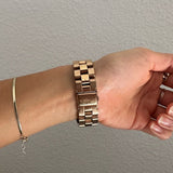Buy Shop Marc Jacobs Henry Transparent Rose Gold Dial Rose Gold Steel Strap Watch for Women - MBM3339 USA Online