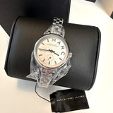 Buy Shop Marc Jacobs Sally White Dial Silver Steel Strap Watch for Women - MBM8642 USA Online