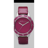 Marc Jacobs Blade Red Dial Red Leather Strap Watch for Women - MBM1157