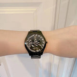 Buy Shop Michael Kors Runway Quartz Black Dial Black Steel Strap Watch For Women - MK4562 USA Online