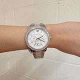 Buy Shop Michael Kors Tibby Chronograph Silver Dial Silver Steel Strap Watch For Women - MK7294 USA Online