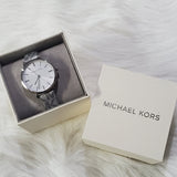 Buy Shop Michael Kors Addyson Quartz White Dial Gray Leather Strap Watch for Women - MK2951 USA Online