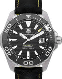 Buy Shop Tag Heuer Aquaracer Calibre 5 Automatic Black Dial Black Nylon Strap Watch for Men - WAY211A.FC6362 USA Online