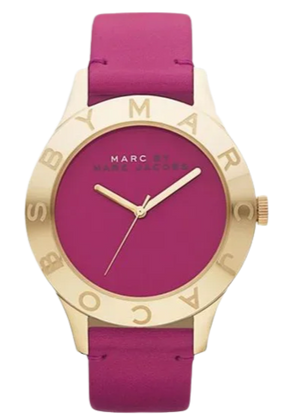 Buy Shop Marc Jacobs Blade Purple Dial Purple Leather Strap Watch for Women - MBM1203 USA Online