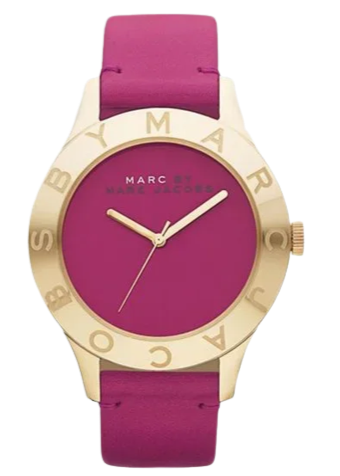 Buy Shop Marc Jacobs Blade Purple Dial Purple Leather Strap Watch for Women - MBM1203 USA Online