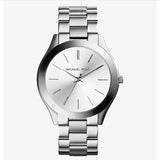 Buy Shop Michael Kors Slim Runway Silver Dial Silver Steel Strap Watch For Women - MK4502 USA Online