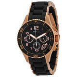 Buy Shop Marc Jacobs Rock Chronograph Black Dial Black Silicone Strap Watch for Women - MBM2553 USA Online