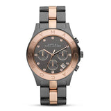 Buy Shop Marc Jacobs Blade Chronograph Grey Dial Two Tone Steel Strap Watch for Women - MBM3180 USA Online
