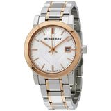 Buy Shop Burberry The City White Dial Two Tone Steel Strap Watch for Women - BU9105 USA Online