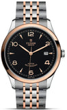 Tudor 1926 Automatic Black Dial Two Tone Steel Strap Watch for Men - M91651-0003