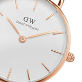 Buy Shop Daniel Wellington Classic Dover White Dial White Nylon Strap Watch For Women - DW00100309 USA Online