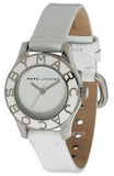 Marc Jacobs Blade White Dial White Leather Strap Watch for Women - MBM1097