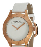 Marc Jacobs Blade White Dial White Leather Strap Watch for Women - MBM1201