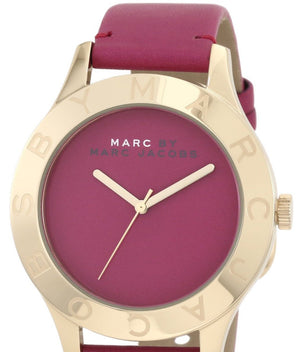 Buy Shop Marc Jacobs Blade Purple Dial Purple Leather Strap Watch for Women - MBM1203 USA Online