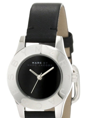 Buy Shop Marc Jacobs Blade Black Dial Black Leather Strap Watch for Women - MBM1211 USA Online