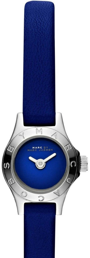 Buy Shop Marc Jacobs Blade Blue Dial Blue Leather Strap Watch for Women - MBM1342 USA Online