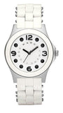 Buy Shop Marc Jacobs Pelly White Dial White Silicone Strap Watch for Women - MBM2503 USA Online