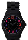 Buy Shop Marc Jacobs Pelly Black Dial Black Silicone Strap Watch for Women - MBM2543 USA Online