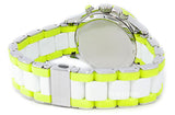 Buy Shop Marc Jacobs Rock Chronograph White Dial White & Green Silicone Strap Watch for Women - MBM2592 USA Online